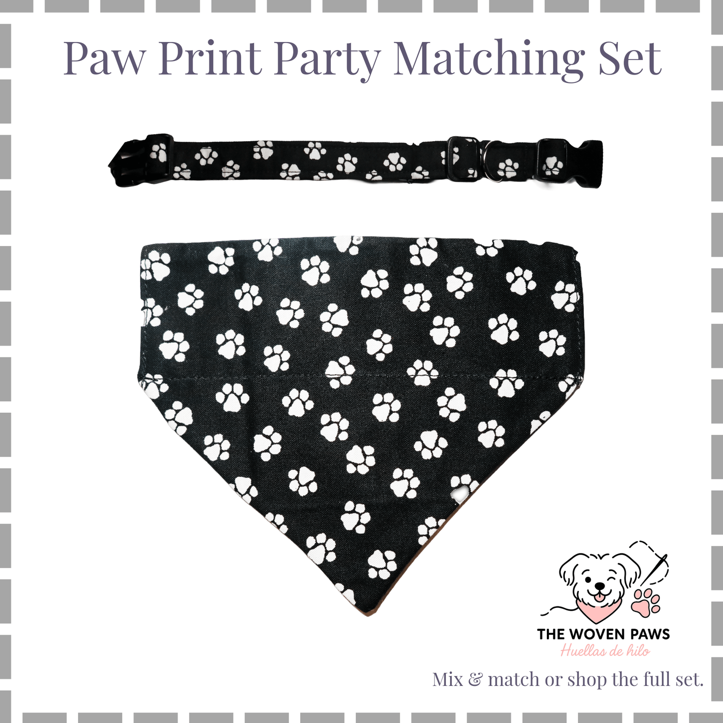 Paw Print Party Bandana