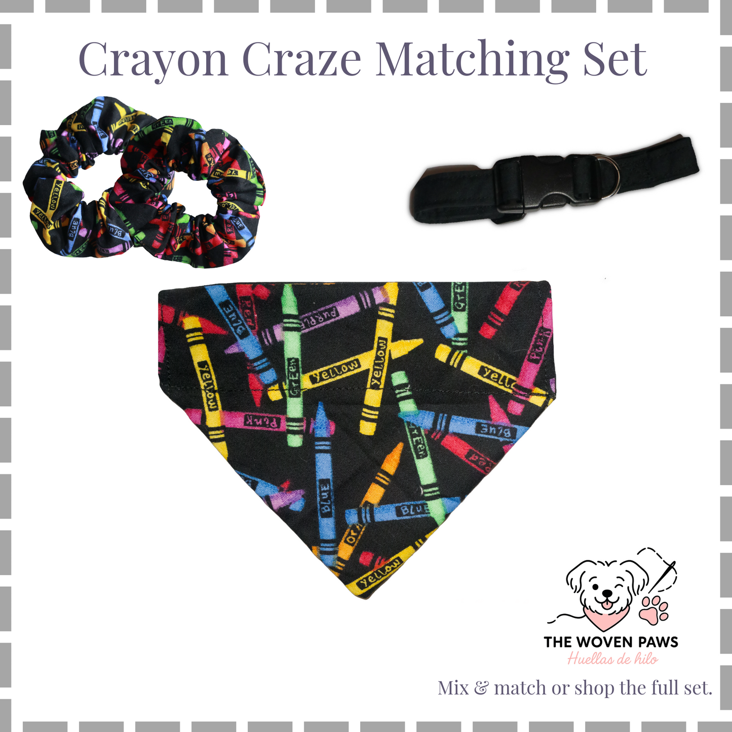 Crayon Craze Scrunchie