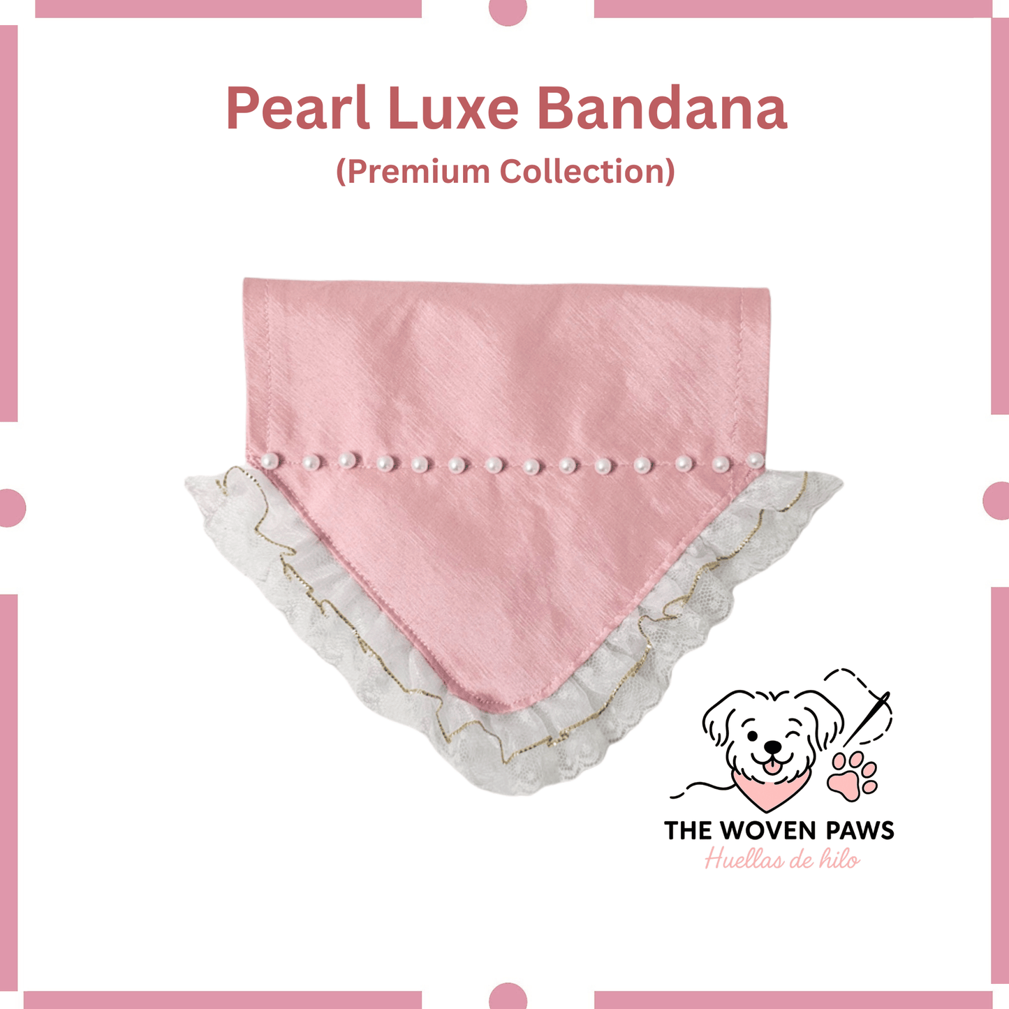 Pearl Luxe Premium Pet Bandana