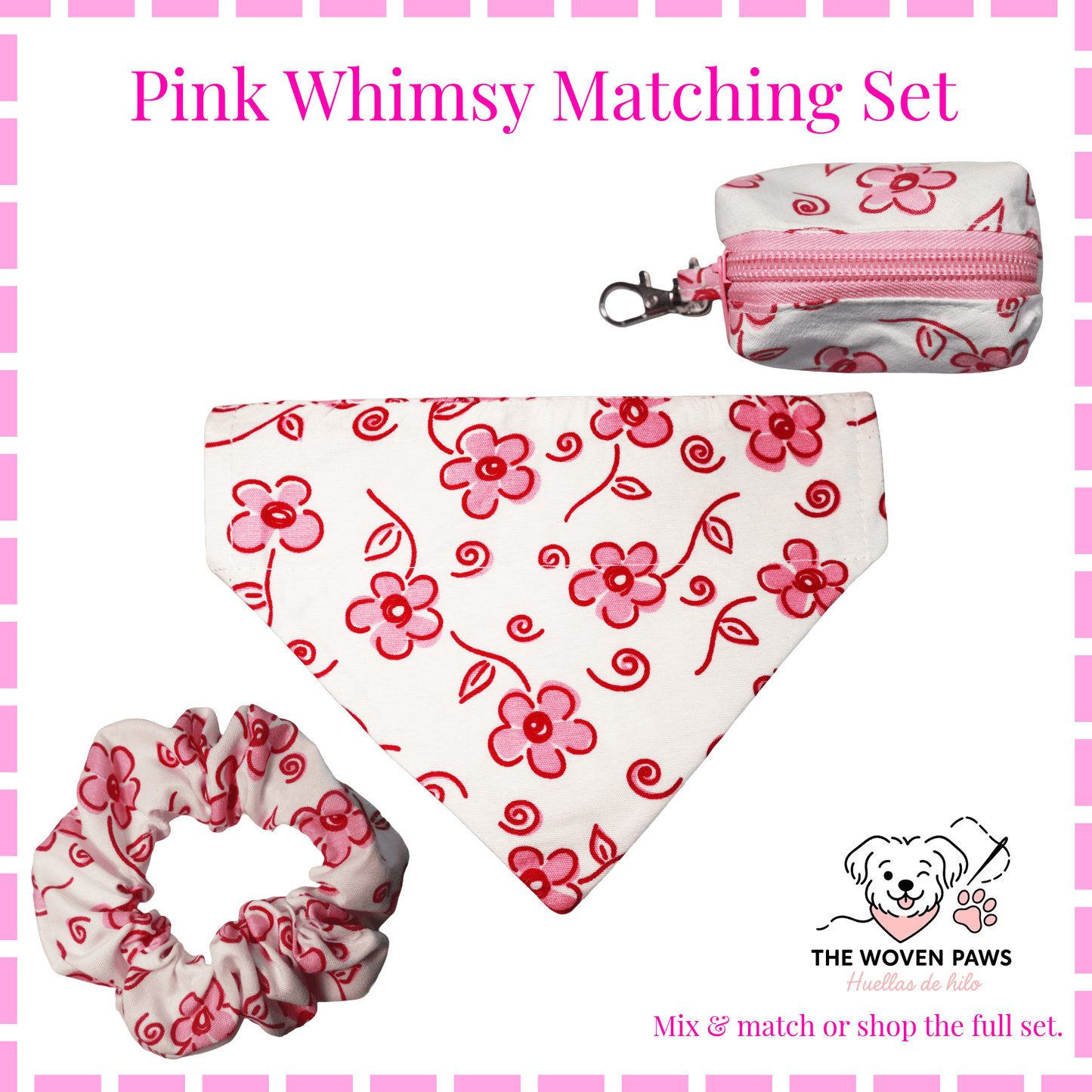Pink Whimsy Bandana