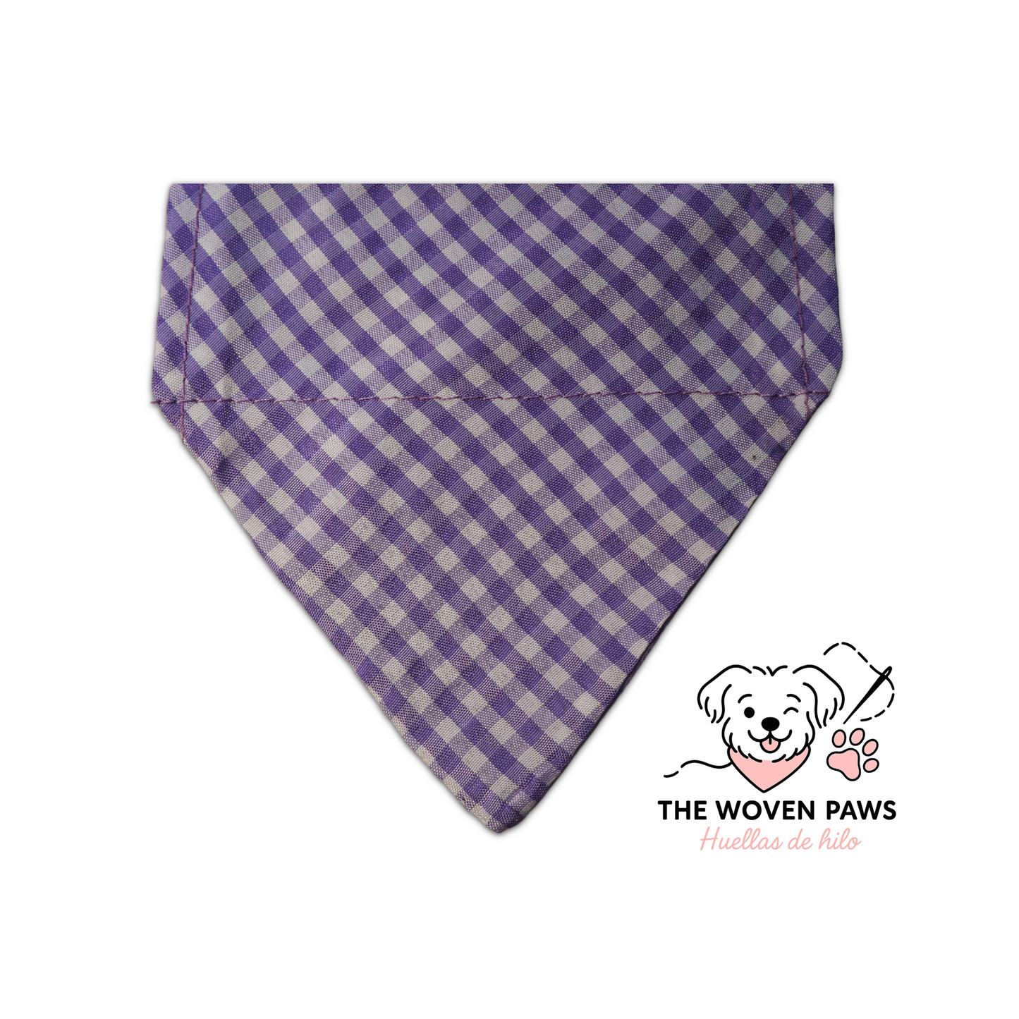 Purple Gingham Bandana