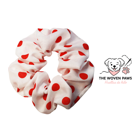 Cherry Dots Scrunchie