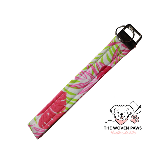 Tropical Bloom Key Fob Wristlet