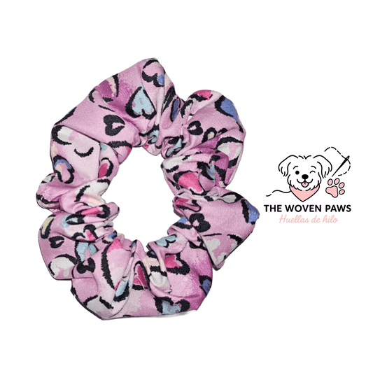 Watercolor Love Scrunchie